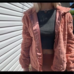 Light fur jacket